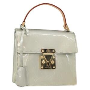 LOUIS VUITTON Monogram Vernis Spring Street Hand Bag Gris M91029 LV Auth 157614V